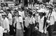 Burma / Myanmar: Women demonstrate against the government, Rangoon, 1988